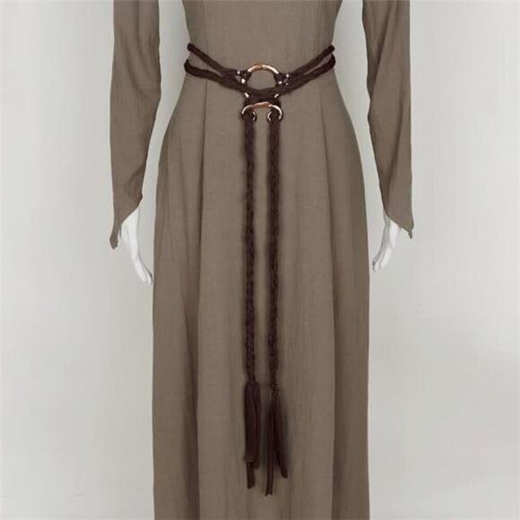 LVOW Viking Troll Cross Rope Belt Norse Witch Costume Pagan Medieval Accessory - Picture 2 of 8